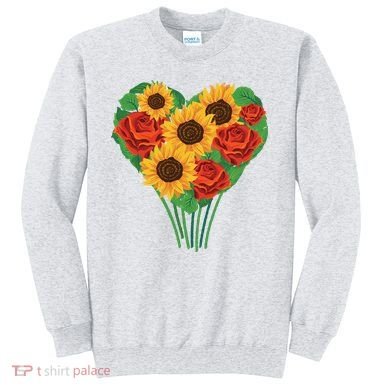 Flower Heart Bouquet Sweatshirt