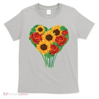 Flower Heart Bouquet T-Shirt