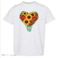 Flower Heart Bouquet Toddler T-Shirt thumb 0