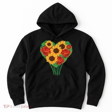 Flower Heart Bouquet Hoodie
