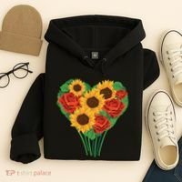 Flower Heart Bouquet Hoodie thumb 4