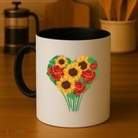Flower Heart Bouquet Coffee Mug thumb 4
