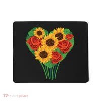 Flower Heart Bouquet Mousepad thumb 0