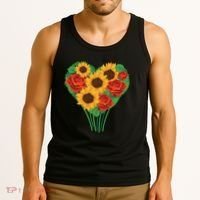 Flower Heart Bouquet Tank Top thumb 3