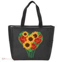 Flower Heart Bouquet Tote Bag thumb 0