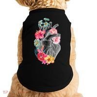 Flower Heart Floral Doggie Tank thumb 0