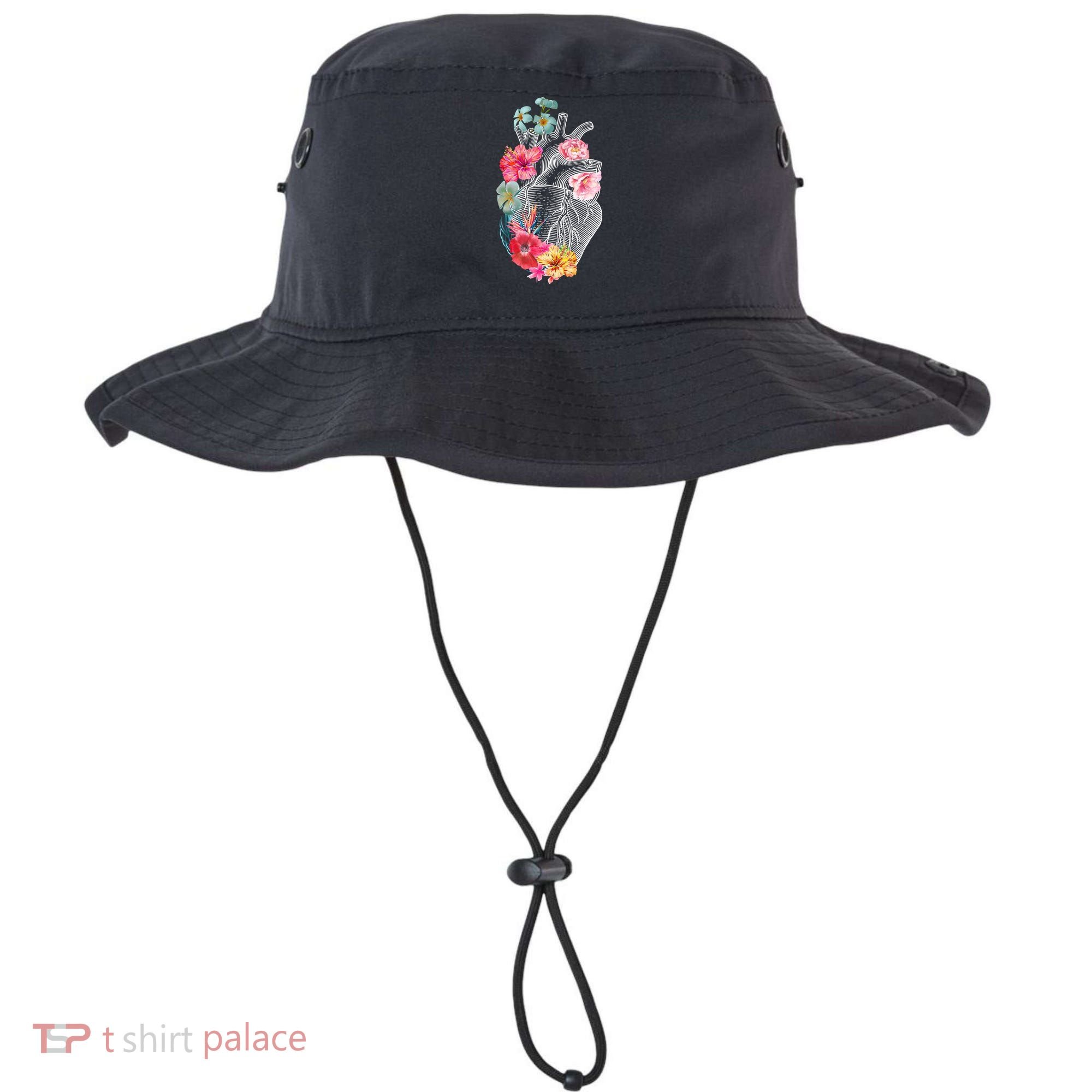 Flower Heart Floral Bucket Hat