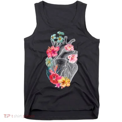 Flower Heart Floral Tank Top