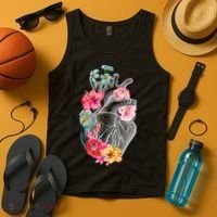 Flower Heart Floral Tank Top thumb 4