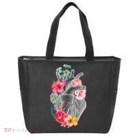 Flower Heart Floral Tote Bag thumb 0