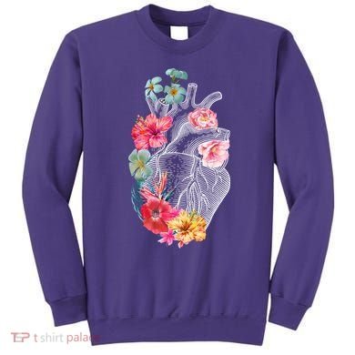 Flower Heart Floral Sweatshirt