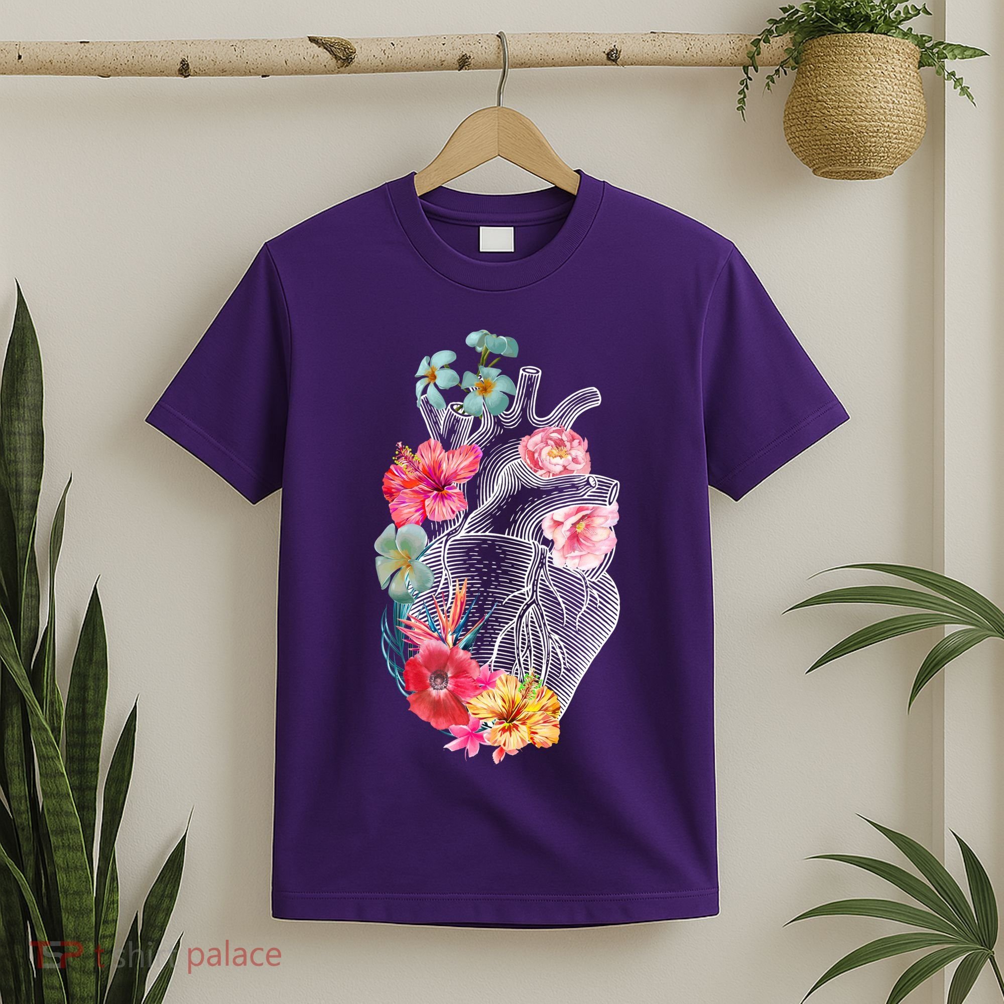 Flower Heart Floral T-Shirt