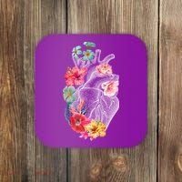 Flower Heart Floral Coaster thumb 0