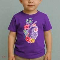 Flower Heart Floral Toddler T-Shirt thumb 2