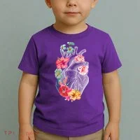 Flower Heart Floral Toddler T-Shirt thumb 2
