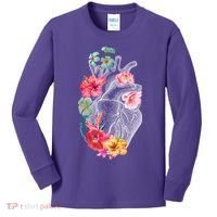 Flower Heart Floral Kids Long Sleeve Shirt thumb 0