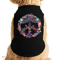 Flower Peace Bugs Doggie Tank thumb 0