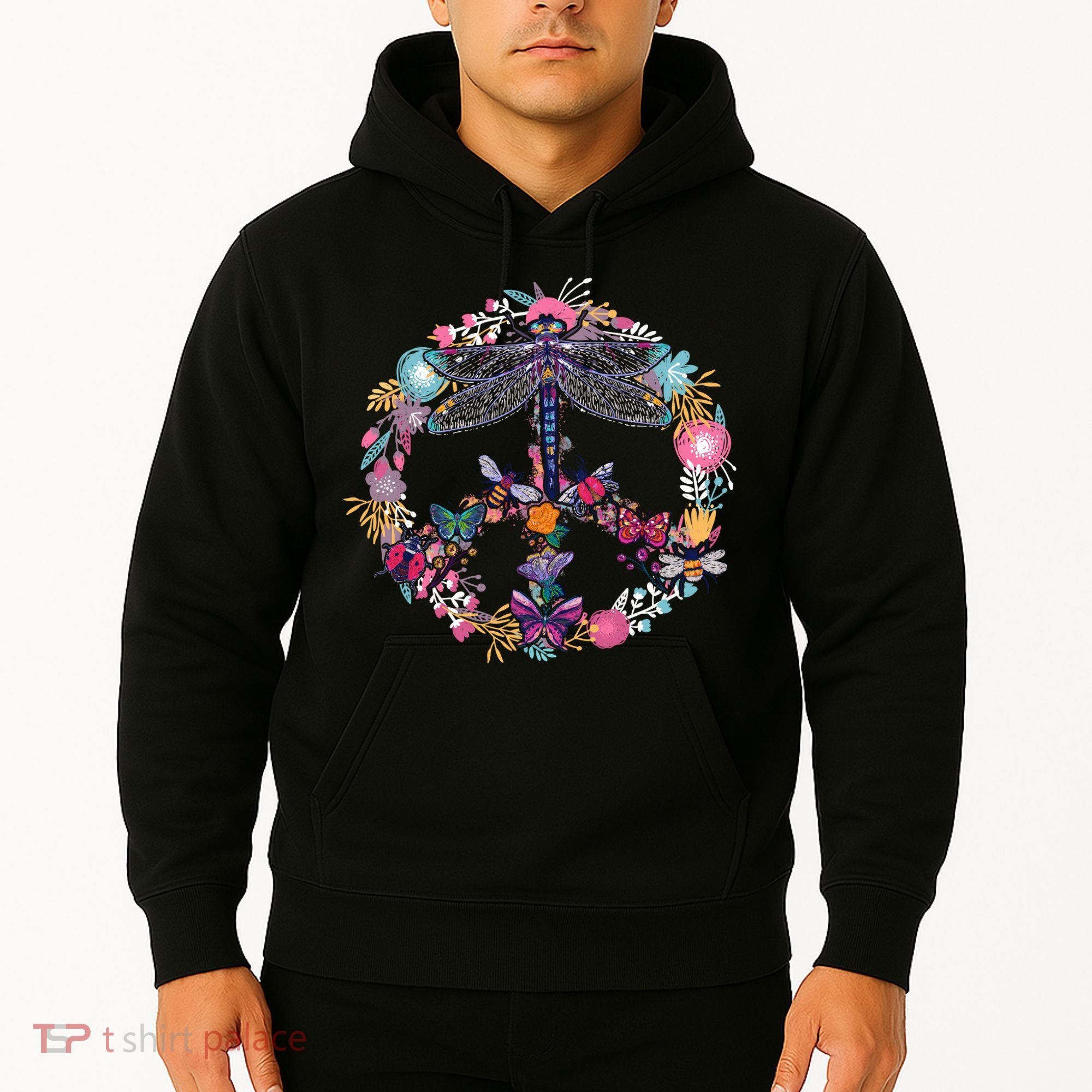Flower Peace Bugs Hoodie