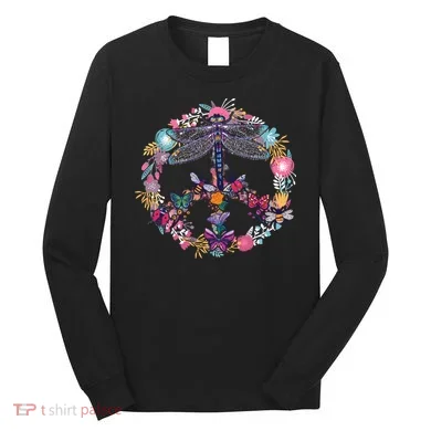 Flower Peace Bugs Long Sleeve Shirt