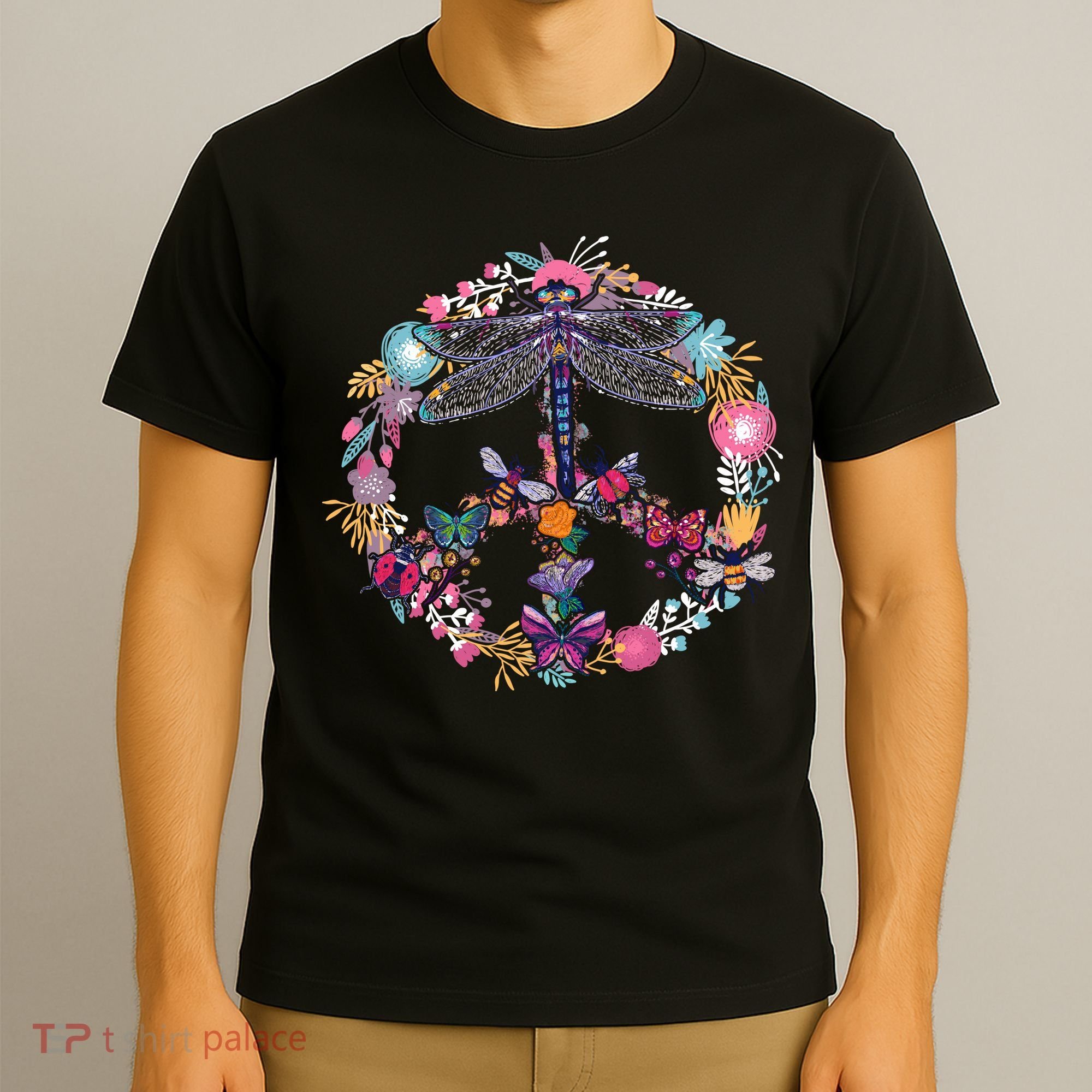 Flower Peace Bugs T-Shirt