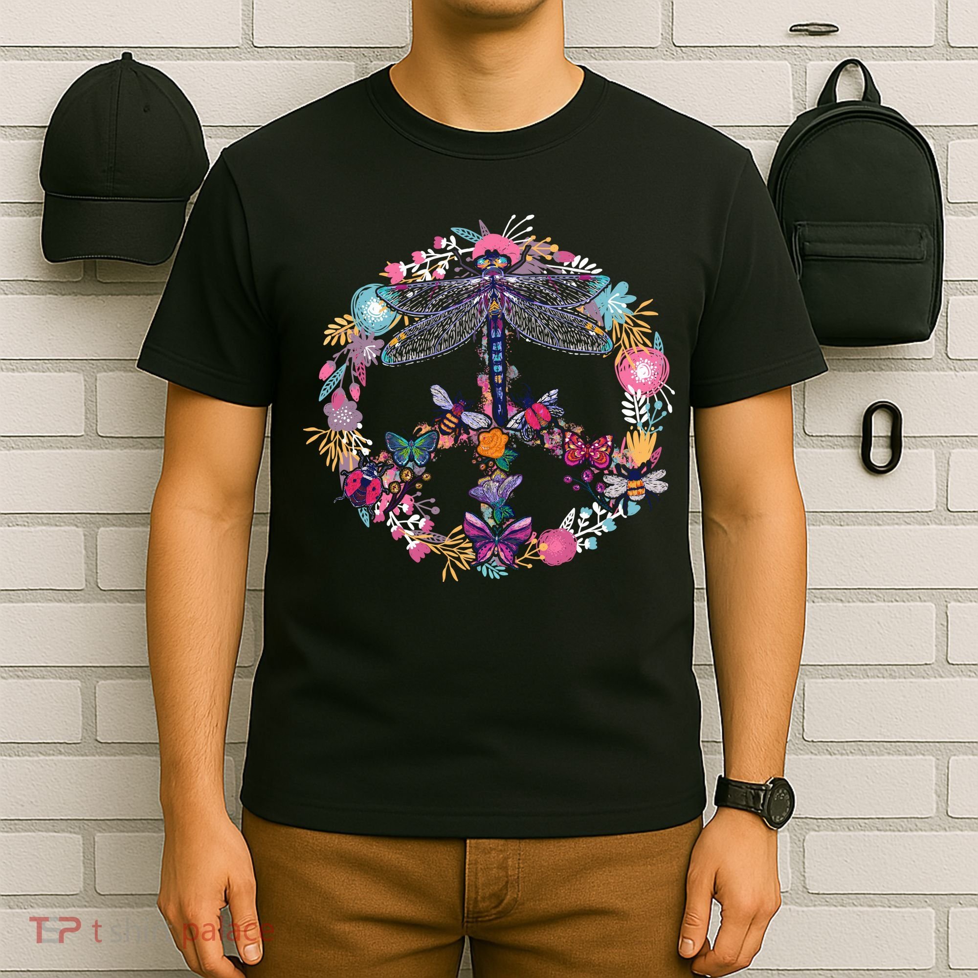 Flower Peace Bugs T-Shirt
