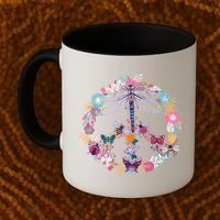 Flower Peace Bugs Coffee Mug thumb 2