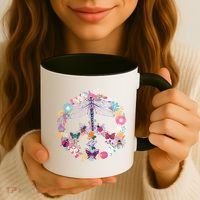 Flower Peace Bugs Coffee Mug thumb 3