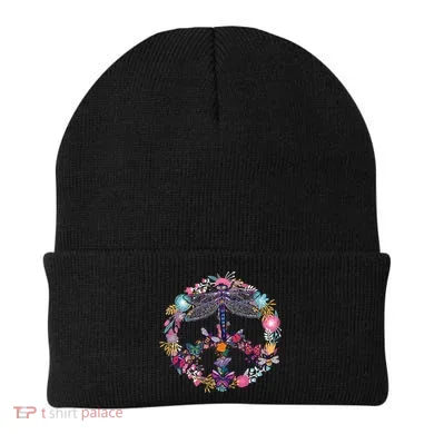 Flower Peace Bugs Beanie