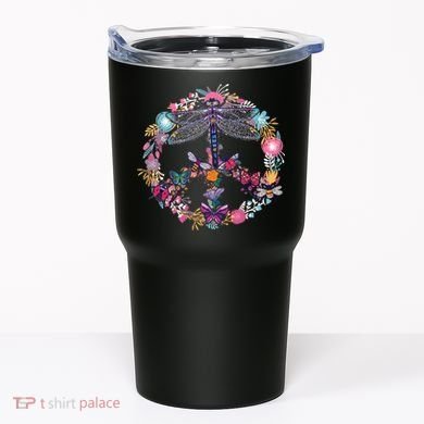 Flower Peace Bugs Tumbler