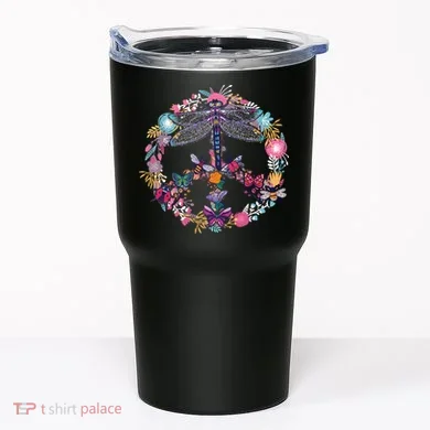 Flower Peace Bugs Tumbler