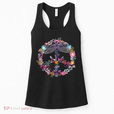 Flower Peace Bugs Women's Tank Top