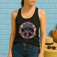 Flower Peace Bugs Women's Tank Top thumb 2