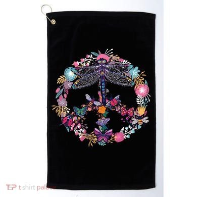 Flower Peace Bugs Golf Towel