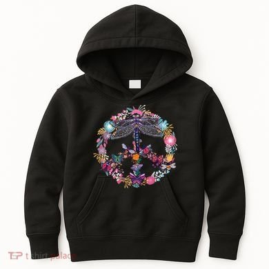 Flower Peace Bugs Kids Hoodie