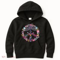 Flower Peace Bugs Kids Hoodie thumb 0
