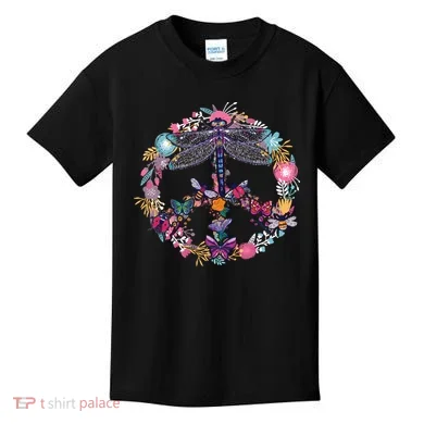 Flower Peace Bugs Kids T-Shirt
