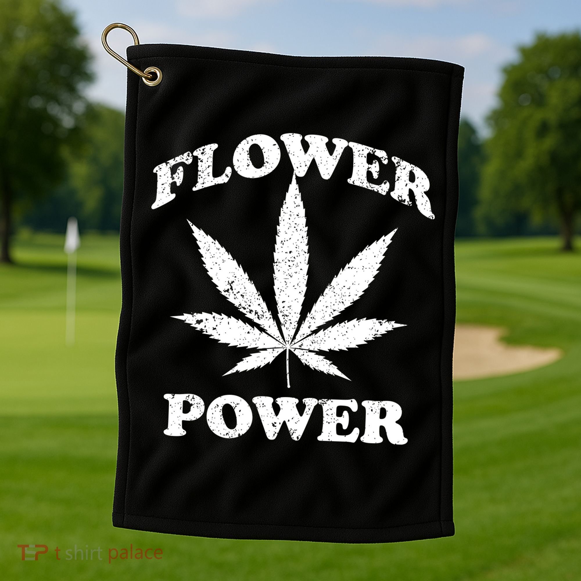 Flower Power Golf Towel