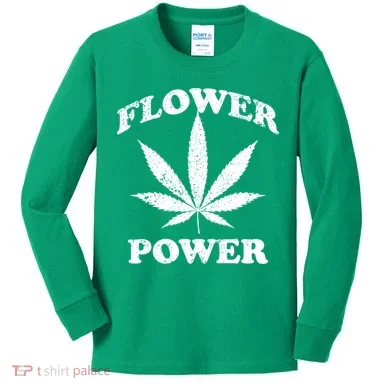 Flower Power Kids Long Sleeve Shirt