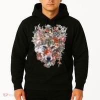 Flower Wolf Wilderness Floral Hoodie thumb 2