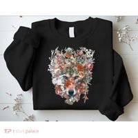 Flower Wolf Wilderness Floral Sweatshirt thumb 2