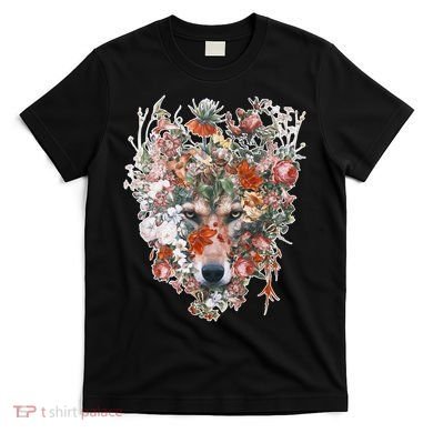 Flower Wolf Wilderness Floral T-Shirt