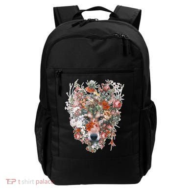 Flower Wolf Wilderness Floral Backpack