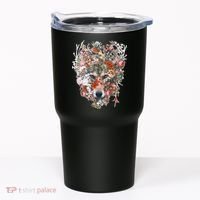 Flower Wolf Wilderness Floral Tumbler thumb 0