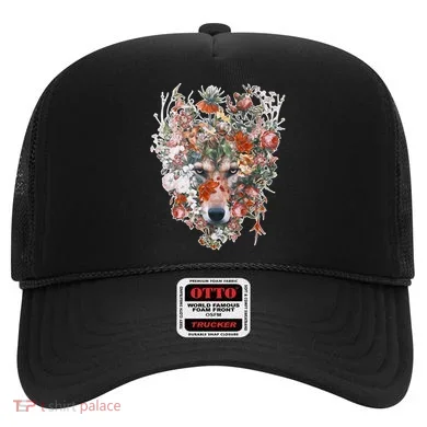 Flower Wolf Wilderness Floral Hat