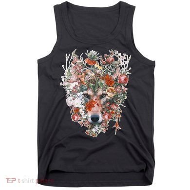 Flower Wolf Wilderness Floral Tank Top