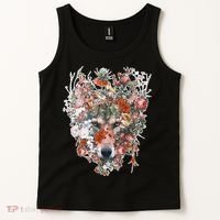 Flower Wolf Wilderness Floral Tank Top thumb 2