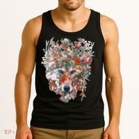 Flower Wolf Wilderness Floral Tank Top thumb 3