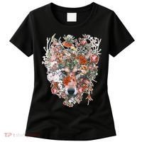 Flower Wolf Wilderness Floral Women's T-Shirt thumb 0