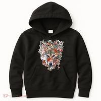 Flower Wolf Wilderness Floral Kids Hoodie thumb 0