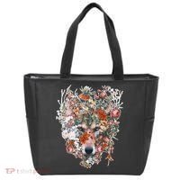 Flower Wolf Wilderness Floral Tote Bag thumb 0